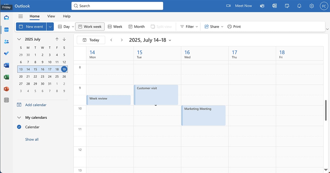 Microsoft-outlook-calendar